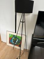 Zwarte Lamp met Kap, Huis en Inrichting, Lampen | Vloerlampen, Ophalen, Zo goed als nieuw, Metaal, 100 tot 150 cm