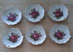 Prachtige petit four schaaltjes met roosjes, Antiek en Kunst, Antiek | Keramiek en Aardewerk, Ophalen