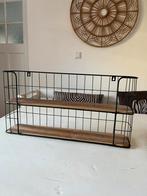 Wandrek zwart ijzer/ hout, Ophalen, Zo goed als nieuw