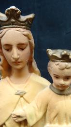 100253=Maria met het Heilig Kindje, fluoriserend.51, Antiek en Kunst, Antiek | Religie, Ophalen of Verzenden