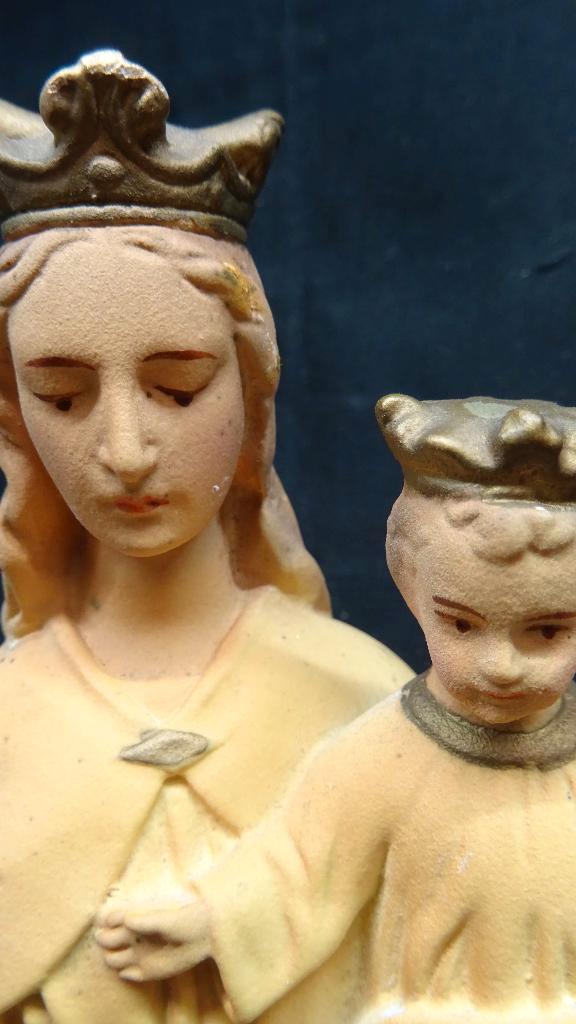 100253=Maria met het Heilig Kindje, fluoriserend.51, Antiek en Kunst, Antiek | Religie, Ophalen of Verzenden