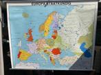 Oude school kaart Europa Staatskundig, Ophalen, Aardrijkskunde