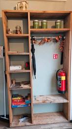 Wandkast / kapstok steigerhout, Huis en Inrichting, Kasten | Wandmeubels, Ophalen, Gebruikt, Minder dan 150 cm, Minder dan 100 cm