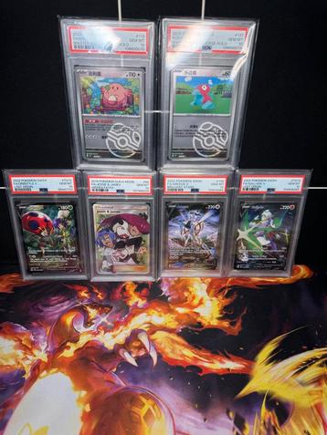 PSA 10 Pokemon Slab Collectie - Jessie & James + Meer! beschikbaar voor biedingen