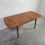 Vintage uitschuifbare eettafel walnoot, Ophalen of Verzenden