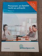 Theorieboek personen- en familierecht en erfrecht, Ophalen of Verzenden, Nieuw, Overige niveaus, Diverse auteurs