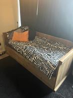 Houten bedframe (steigerhout), Ophalen, Gebruikt, 90 cm, Eenpersoons