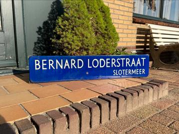 Emaille straatnaambord bernard loderstraat amsterdam beschikbaar voor biedingen