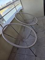 Set van 2 tuinstoelen ACAPULCO II Beige, Ophalen, Zo goed als nieuw, Kunststof