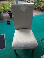 4 GRATIS beige eetkamerstoelen, Antiek en Kunst, Antiek | Meubels | Stoelen en Banken, Ophalen