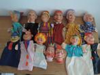 13 Oude poppenkast poppen, Ophalen of Verzenden, Gebruikt, Pop