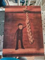 Lotte van Dijck op hout - lichte beschadiging, Ophalen of Verzenden