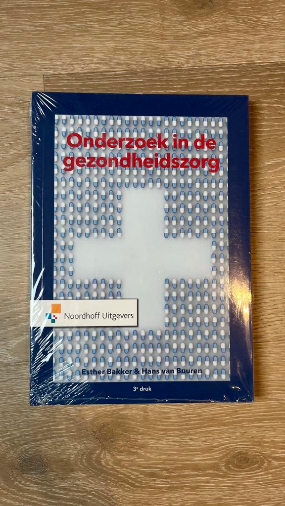 Onderzoek in de gezondheidszorg, Boeken, Studieboeken en Cursussen, Nieuw, HBO, Gamma, Ophalen of Verzenden