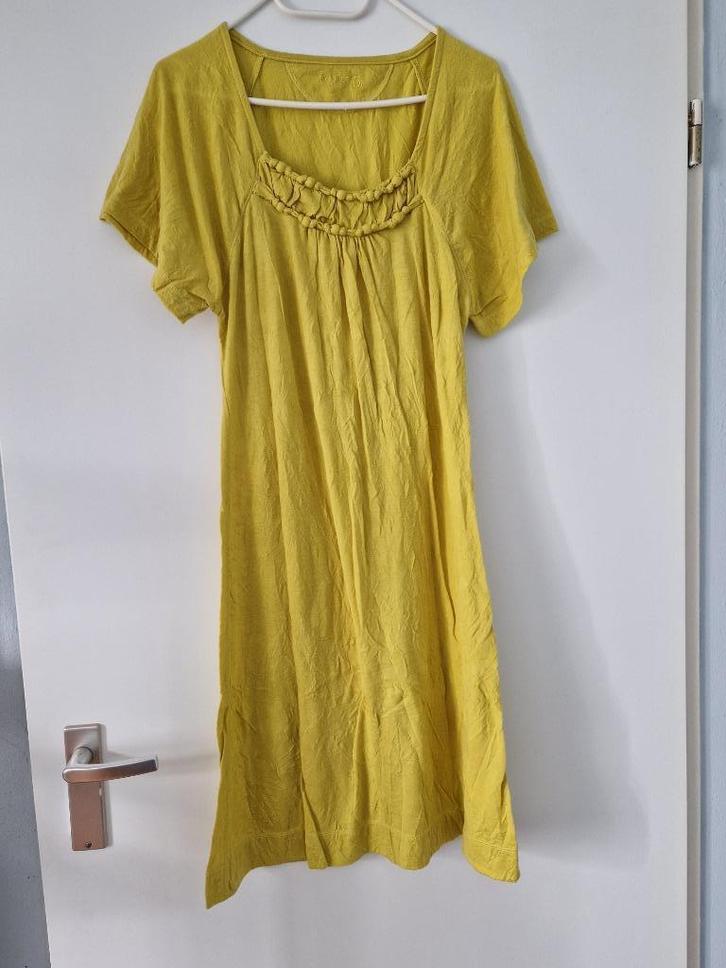 Just B Jurk maat L, Kleding | Dames, Jurken, Gedragen, Maat 42/44 (L), Geel, Ophalen