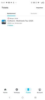 Kaarten Kraftwerk Tickets, Tickets en Kaartjes, Twee personen, Juli