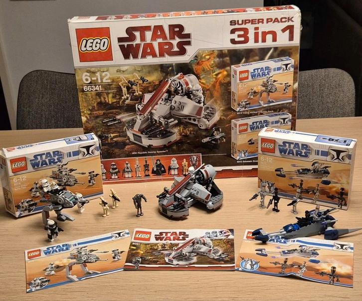 Lego Star Wars Super Pack 3 in 1 66341 compleet met doos, Kinderen en Baby's, Speelgoed | Duplo en Lego, Zo goed als nieuw, Lego