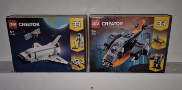 Nieuwe Lego sets 3-in-1 set Space en Helikopter  beschikbaar voor biedingen