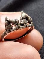 Zilveren ring kabouters maat 18,3, 18 tot 19, Nieuw, Ophalen of Verzenden, Dame