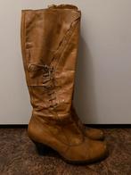 VAN DALEN LEDEREN LAARZEN COGNAC  40, Kleding | Dames, Schoenen, Hoge laarzen, Overige kleuren, V Dalen, Ophalen of Verzenden