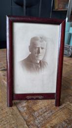 Antieke staand fotolijstje, zie foto's, Ophalen of Verzenden