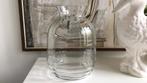 Copier glas vaas,H collectie,glasfabriek Leerdam,21 cm, Ophalen of Verzenden