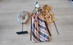 Indonesische masker, 2 wayang poppen, Antiek en Kunst, Ophalen of Verzenden