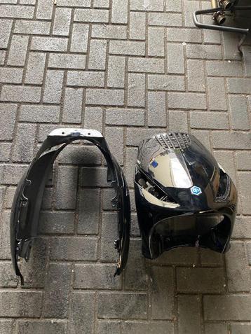 Nieuwe kappenset piaggio zip glans zwart 4 delig beschikbaar voor biedingen