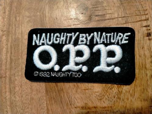 Naughty by Nature O.P.P 1992 vintage sticker patch hiphop, Verzamelen, Muziek, Artiesten en Beroemdheden, Nieuw, Kleding, Verzenden