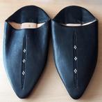 Geheel leren Marokkaanse slippers/muiltjes - Mt 37 - Nieuw, Kleding | Dames, Schoenen, Slippers, Zwart, Nieuw, Ophalen of Verzenden