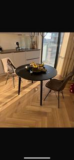 Eettafel met 4 stoelen, Huis en Inrichting, Tafels | Eettafels, Ophalen, Gebruikt, 100 tot 150 cm, Rond