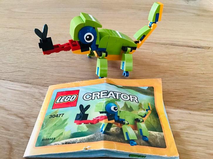 LEGO Creator 30477, kleurige kameleon, compleet., Kinderen en Baby's, Speelgoed | Duplo en Lego, Zo goed als nieuw, Lego, Complete set