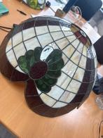 Glas-in-lood Lampenkap, Gebruikt, 25 tot 50 cm, Wit, Rond