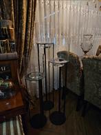 Initials by Haans windlichtzuilen set van 3, Huis en Inrichting, Woonaccessoires | Kandelaars en Kaarsen, Ophalen, Nieuw
