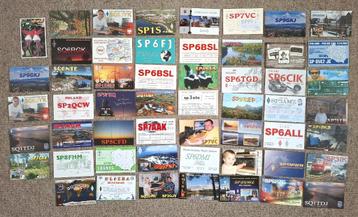 54 QSL kaarten van Poolse zendamateurs. beschikbaar voor biedingen