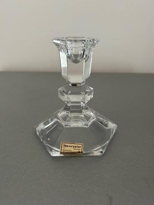 Vintage Inn Crystal Bleikristall 24% Lood Cristal Kandelaar, Antiek en Kunst, Antiek | Glas en Kristal, Ophalen of Verzenden