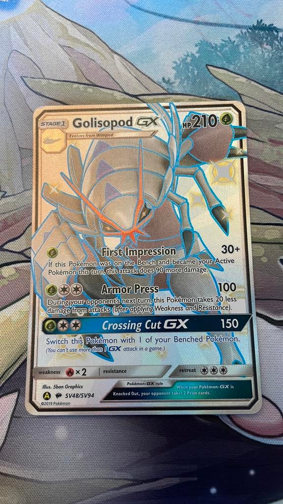 Pokemon golisopod GX sv48/sv94, Ophalen of Verzenden, Zo goed als nieuw