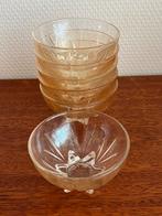 Vintage Jeanette Glass Marigold Carnival Kommetjes (6), Schaal, Rond, Ophalen of Verzenden, Glas