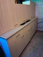 Keukenblok incl bovenkastjes, Huis en Inrichting, Ophalen, Gebruikt, Wit