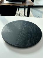 Draaiplateau/ borrelplateau - Eik - Zwart 60 cm, Ophalen of Verzenden, Zo goed als nieuw