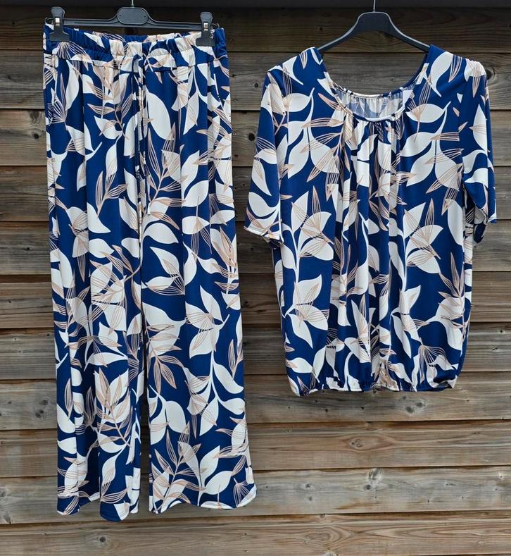Travelstof sets in 4 prints Sale❗️, Kleding | Dames, Grote Maten, Nieuw, Broek of Spijkerbroek, Zwart, Ophalen of Verzenden