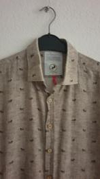 A Fish Named Fred overhemd Maat M p, Kleding | Heren, Beige, A Fish Named Fred, Ophalen of Verzenden, Zo goed als nieuw