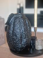 Zwarte vaas citroen, Ophalen of Verzenden, Zo goed als nieuw, Overige materialen, Minder dan 50 cm