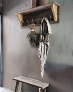 Prachtig oud houten regaal kapstok!!, Ophalen