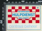 Sticker: Centraal Beheer - Hulpdienst (3), Verzamelen, Stickers, Overige typen, Ophalen of Verzenden, Zo goed als nieuw