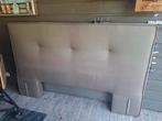 Hoofdbord boxspring, Gebruikt, Bruin, Tweepersoons, Ophalen of Verzenden