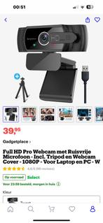 Full HD pro Webcam, Computers en Software, Webcams, Nieuw, Microfoon, Ophalen of Verzenden, Windows