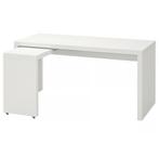 Bureau wit - malm Ikea - nieuw!, Ophalen of Verzenden