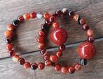 DB05 Armband droomagaat kralen 8mm met grote kraal dragon, Overige materialen, Met edelsteen, Verzenden, Nieuw