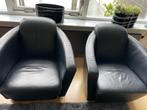 Fauteuils 4 stuks, Huis en Inrichting, Fauteuils, Gebruikt, Ophalen of Verzenden, 50 tot 75 cm, Leer