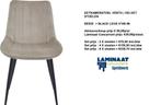 Eetkamer stoel €39,95p/st. Velvet Beige V108-98, Ophalen, Wit, Nieuw, Metaal